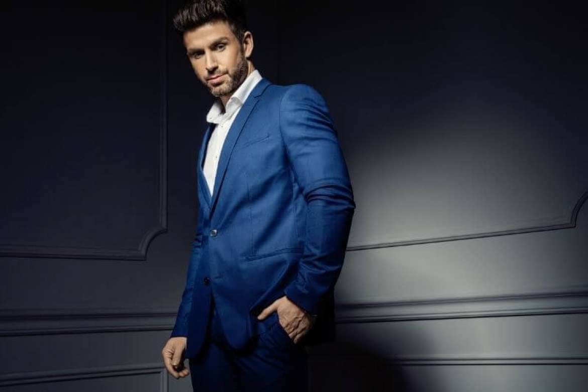 Colorful tailored menswear styled for fall.