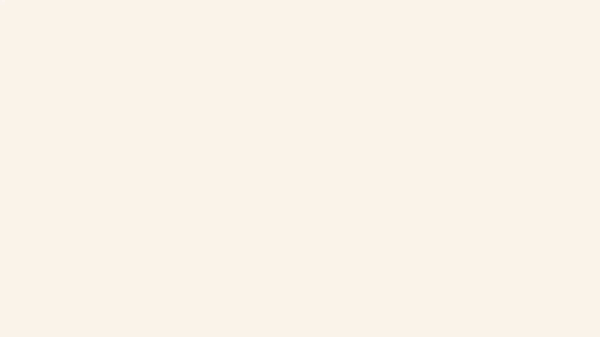Plain warm ivory background.
