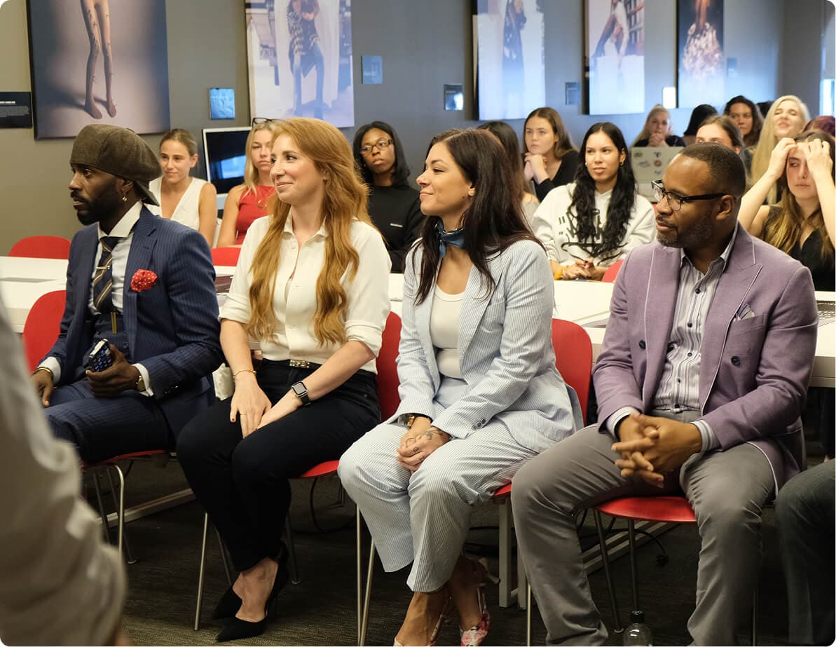 Guests and judges seated in the audience during the A Cut Above final showcase.